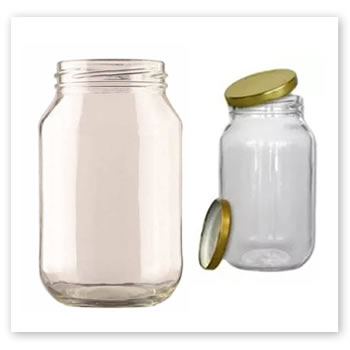 frascos de alimentos